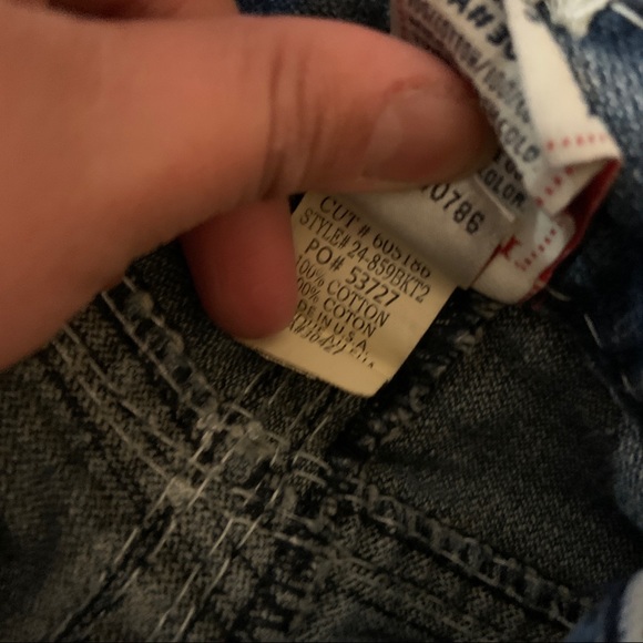 [SOLD] True Religion Mens Joey Blue Denim Super T Bootcut Jeans - Picture 13 of 14